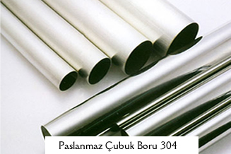 Paslanmaz Çubuk Boru 304