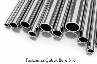 Paslanmaz Çubuk Boru 316