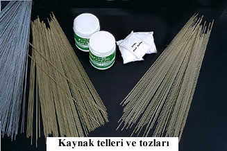 Kaynak telleri ve tozları